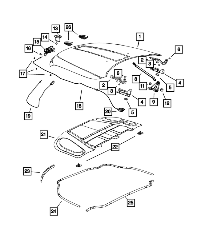 « 6510463AA – Body Sheet Metal Except Doors : Vis pour Mopar Image »