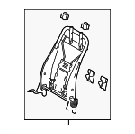 716300E030 - : Seat Back Frame for Toyota: Highlander Image
