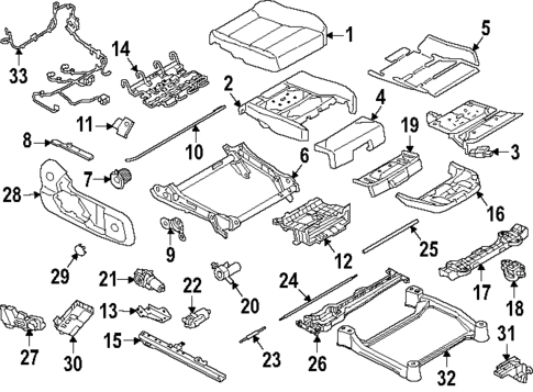 Passenger Seat Components for 2022 Volvo C40 Recharge #4