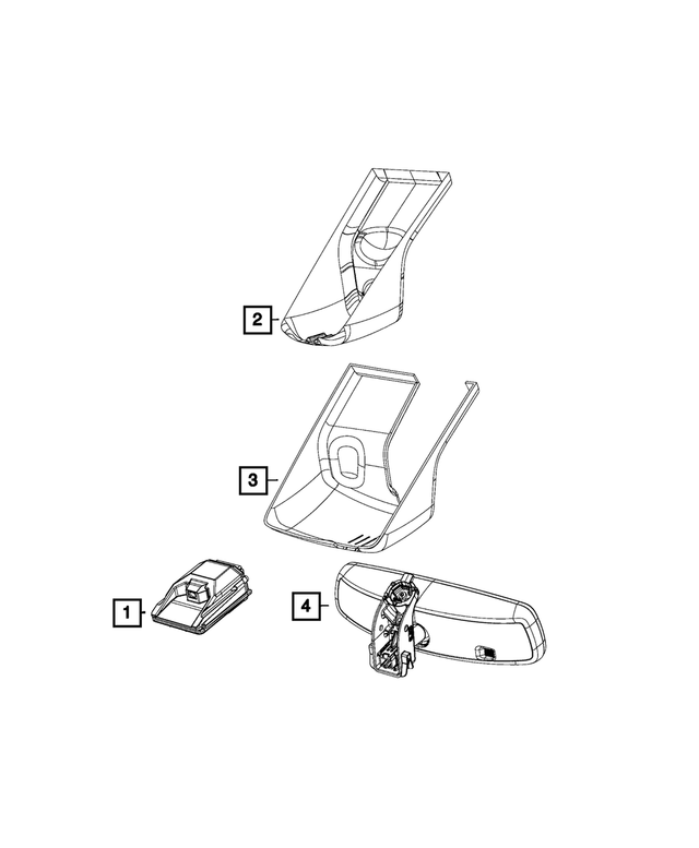 68516070AA - Electrical: Forward Facing Camera for Mopar Image