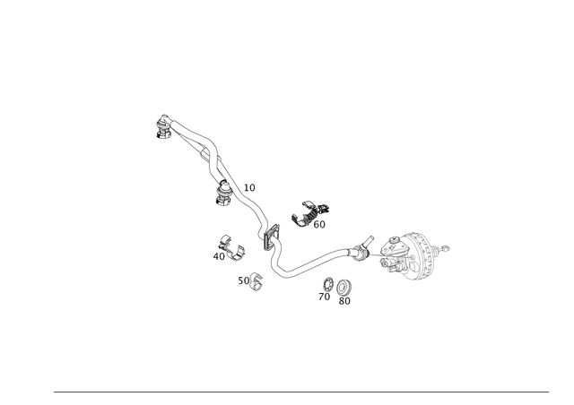 2218000981 - Brakes: Hose Line for Mercedes-Benz Image image