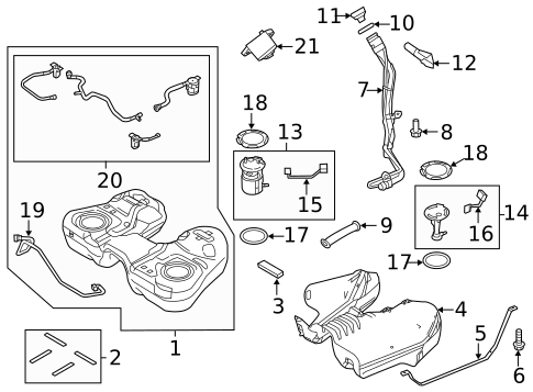 Fuel System Components for 2018 Ford Explorer #0