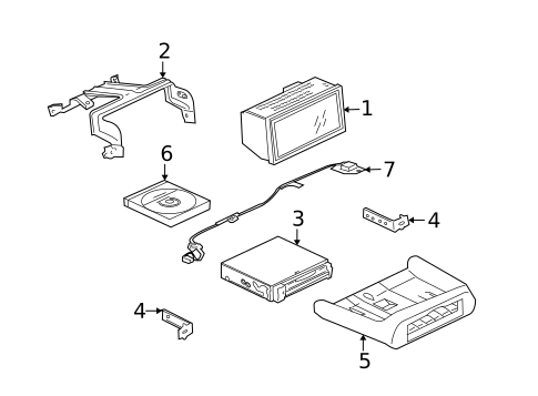 Navigation System Components for 2011 Mitsubishi Galant #0