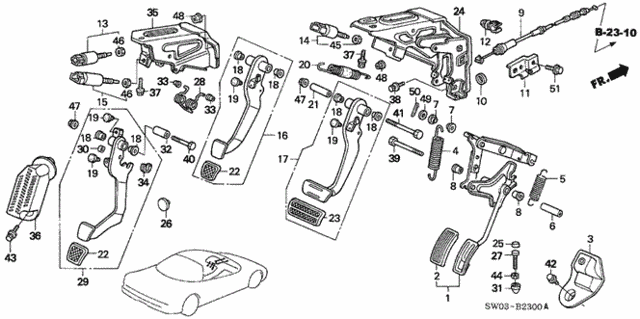 Pedal for 2001 Acura NSX #0