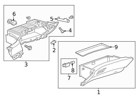Glove Box for 2015 Chevrolet Malibu #0