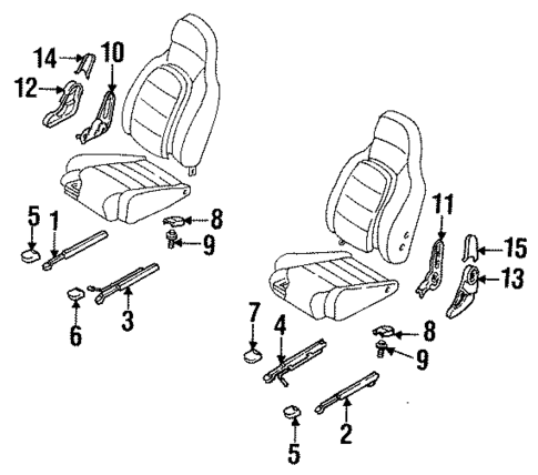 Seats & Track Components for 1992 Mazda Miata #0