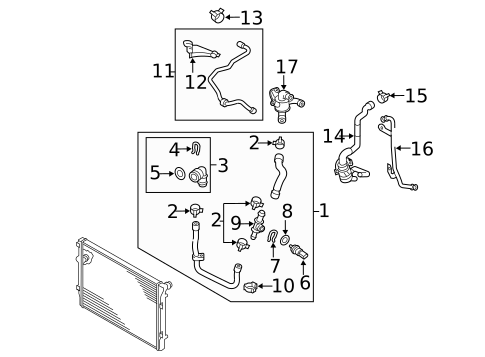 Hoses & Pipes for 2014 Volkswagen Golf #0