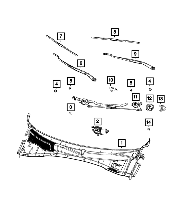 68040243AD - Electrical: Cowl Mucket for Mopar Image