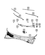 68040243AD - Electrical: Cowl Mucket for Chrysler: 300 | Dodge: Charger Image