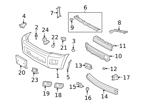 Bumper & Components - Front for 2013 Toyota Land Cruiser #1