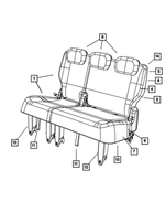 ZQ341T1AA - Interior Trim: Rear Seat Complete for Mopar Image image
