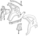 F4BZ5827858A - Body: Inner Panel for Ford: Aspire Image