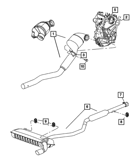 Exhaust System for 2009 Jeep Patriot #2