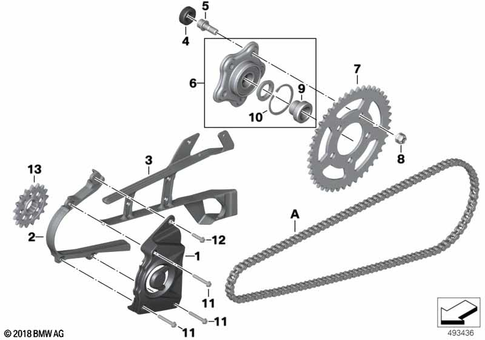 Mounting Parts, Torque-Transfer for 2018 BMW-Motorrad HP4Race #0