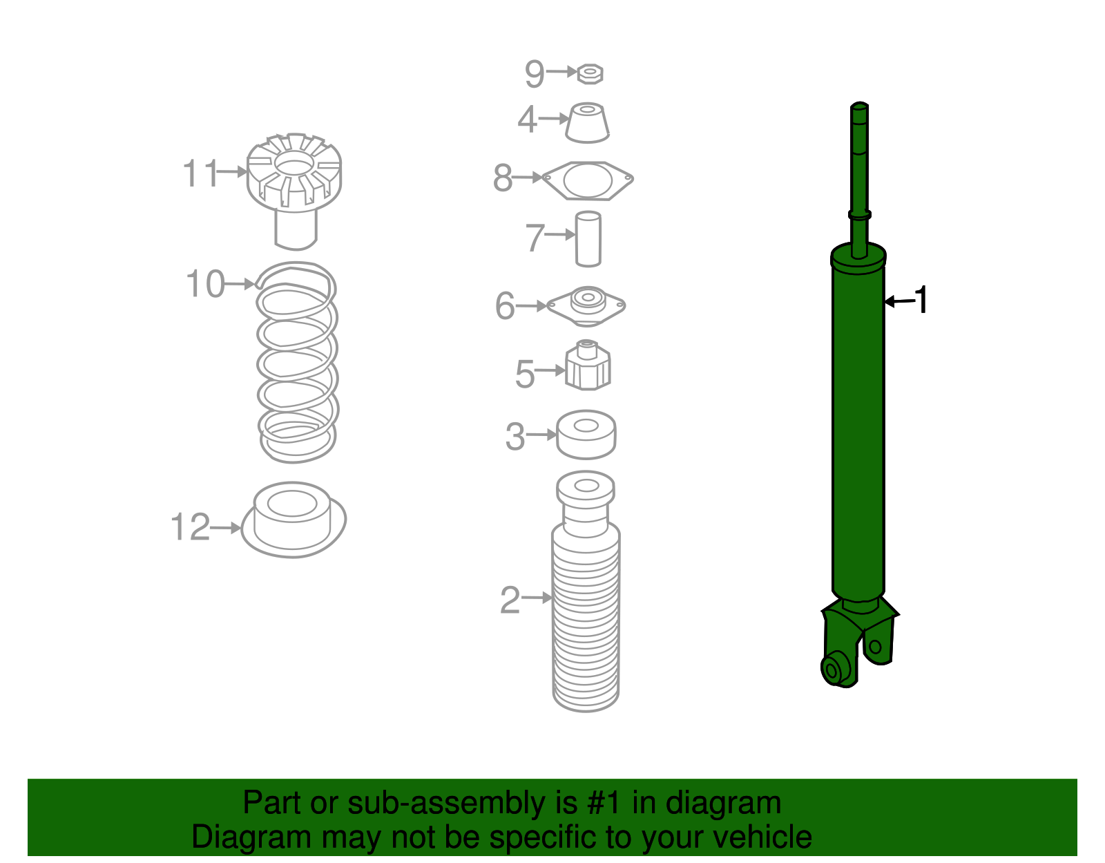 Shock Absorber - Nissan (K6210-CD02D)