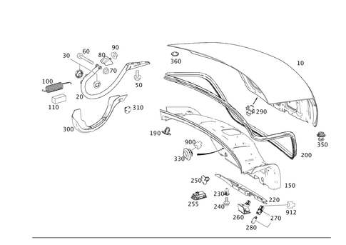 Trunk Lid for 2008 Mercedes-Benz C350 #0