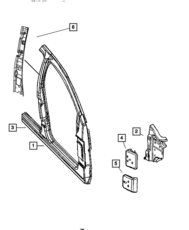 55364232AB - : Body Side Aperture Reinforcement, Right for Mopar Image