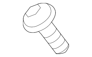 N90562401 - Body: Bumper Cover Spacer Panel Screw for Audi Image