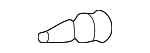 6632104020 - Body: Tailgate Stop Bumper for Toyota Image image