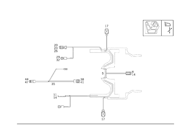 1295432509 - Electrical System: Wiring Harness for Mercedes-Benz: 500SL Image image