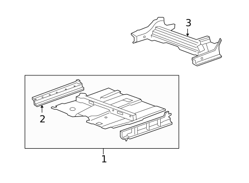 Floor & Rails for 2009 Acura RDX #0