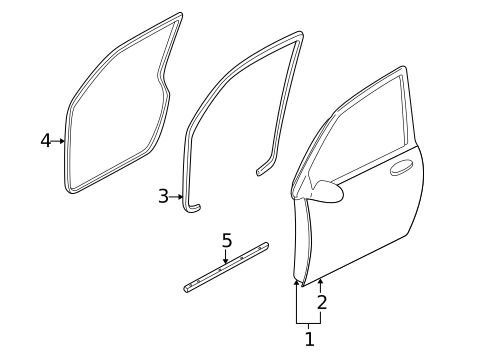 Door & Components for 2004 Mazda MPV #1