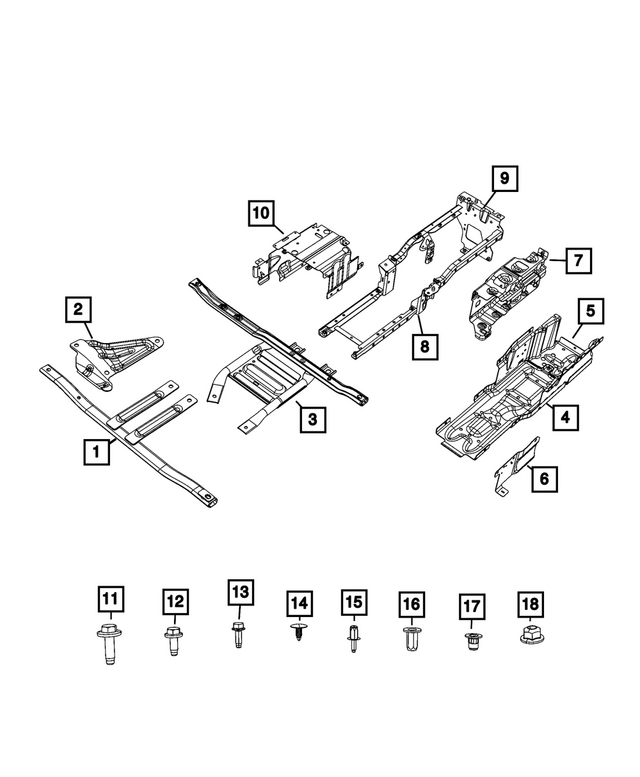 68248652AD - Frame, Bumper and Fascia: Transmission Skid Plate for Mopar Image