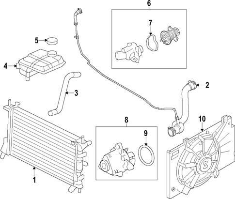 Water Pump for 2014 Ford Transit Connect #1