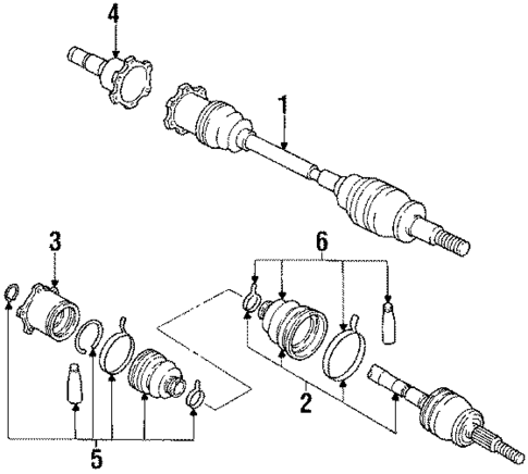 Axle Shaft for 1993 INFINITI Q45 #0