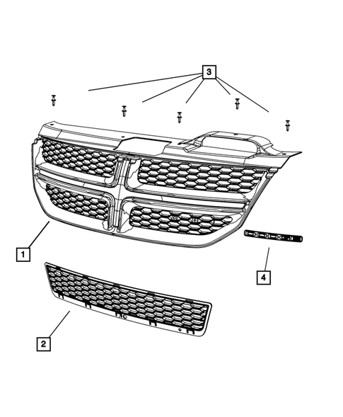 Grilles for 2011 Dodge Journey #0