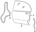 25628912 - Body: Door Shell for Pontiac: Bonneville Image