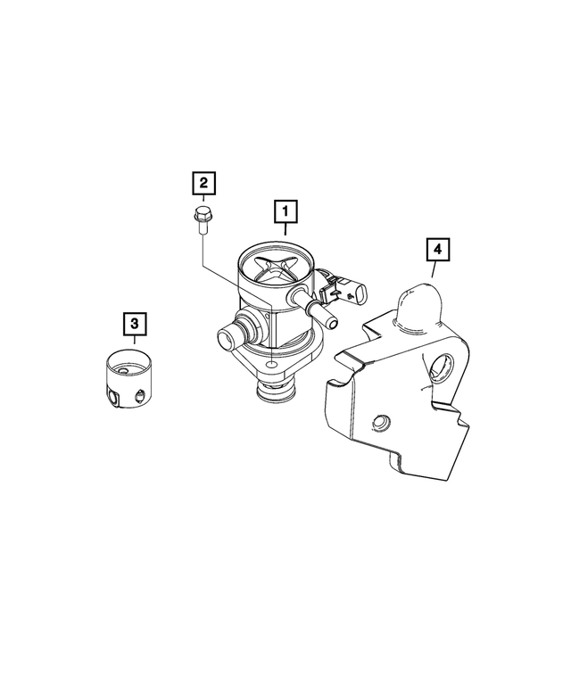 68440658AA - Fuel and Accelerator Pedal: Fuel Injection Pump for Mopar Image