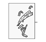 51609AJ03A9P - Body: Apron Assembly for Subaru: Legacy, Outback Image