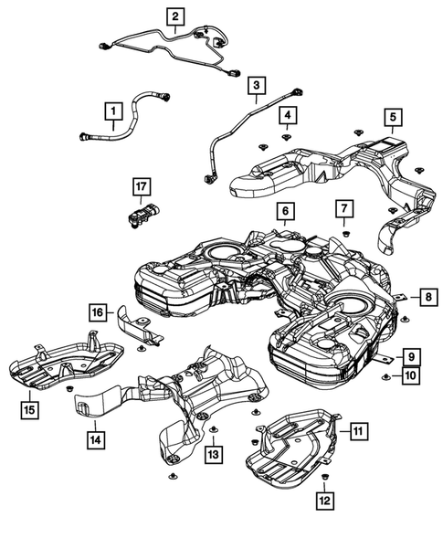 Fuel Tank for 2012 Dodge Durango #0