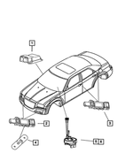 4896098AH - Restraints: Occupant Restraint Module for Chrysler: 300 | Dodge: Charger, Magnum Image