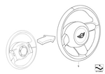32306770328 - Retrofitting / Conversion / Accessories: Airbag Sports Steering Wheel, Leather for Mini Image