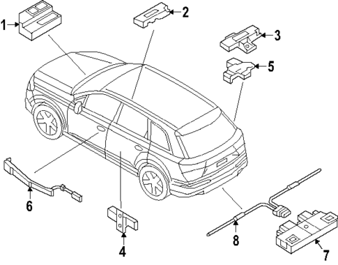 Keyless Entry Components for 2025 Audi SQ7 #0