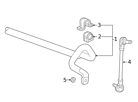Stabilizer Bar & Components for 2021 Chevrolet Bolt EV #0