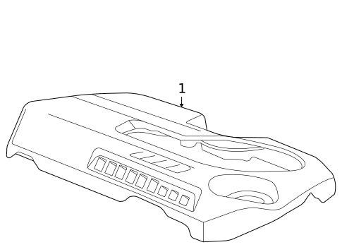 Engine Appearance Cover for 2007 Chevrolet Impala #0