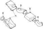 E69Z9673A - Engine: Air Cleaner Mounting Gasket for Ford: Aerostar Image