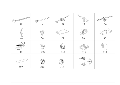 Loom Ties, Cable Mounting Parts and Grommets for 2016 Mercedes-Benz S65 AMG #0