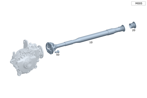 Front Axle Differential Propeller Shaft for 2008 Mercedes-Benz E550 #0
