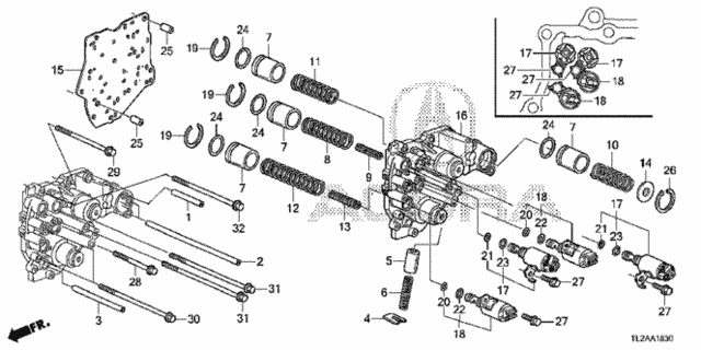 AT Accumulator Body (V6) for 2014 Acura TSX #0