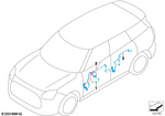 61125A980E9 - Vehicle Electrical System: Door Wiring Harness Front for Mini: Countryman S ALL4, Countryman SE ALL4, JCW Countryman ALL4 Image image