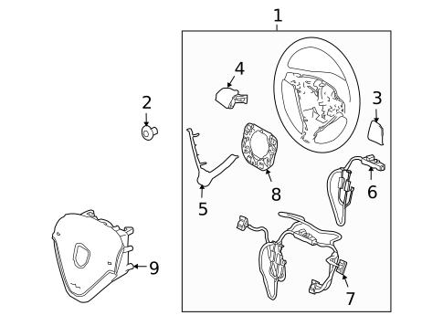 Steering Wheel & Trim for 2008 Porsche Cayman #2