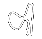 12578061 - Cooling System: Serpentine Belt for Cadillac: XLR Image