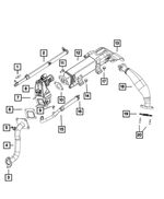 6104336AA - Cooling: Hex Flange Head Screw for Dodge: Caliber, Challenger, Charger, Durango, Journey | Jeep: Compass, Patriot | Ram: 1500, 2500, 3500 Image