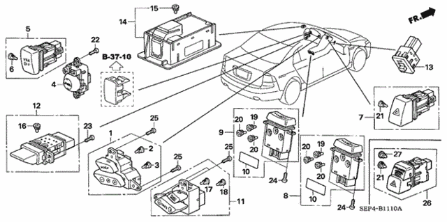 Switch for 2004 Acura TL #0
