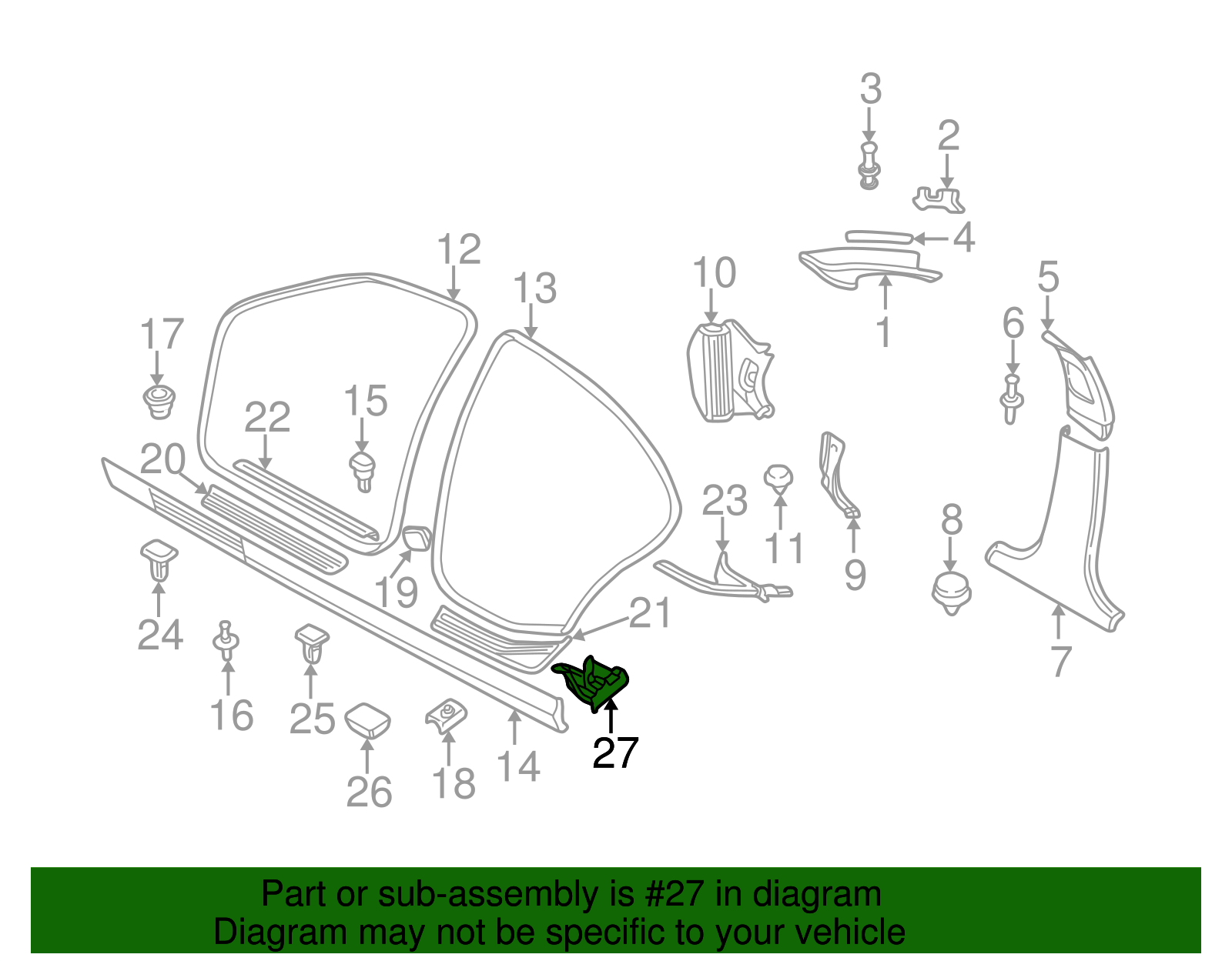 Rear Cover - BMW (51718219168)