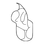 9046712009 - Body: Release Cable Retainer for Toyota: Avalon, Camry, Echo, Paseo Image